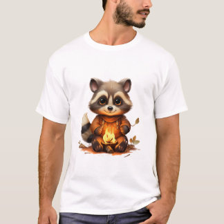 Charming raccoon t shirt