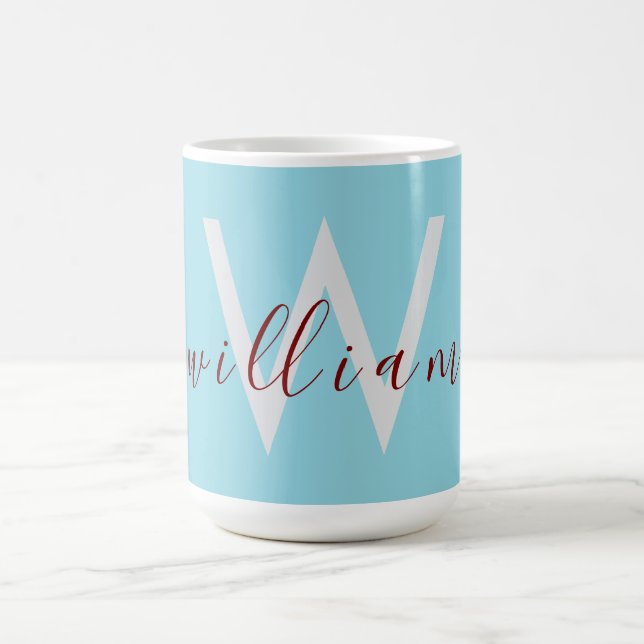 Charming Robin Egg Blue Mugg med eget namn (Center)