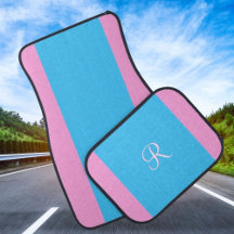 Charming Rosa och Blue med Anpassningsbar Monogram