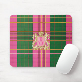 Charming Rosa och Grönt Play Monogram Musmatta