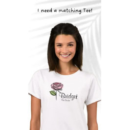 Charming Rosa ros Brudens sida Tote - Anpassat nam Tygkasse