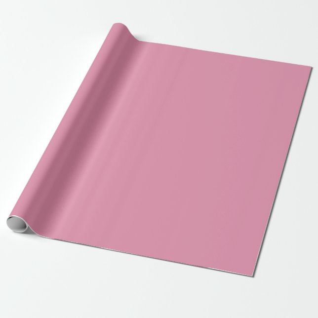 Charming Rosa Solid Färg Presentpapper (Utrullad)