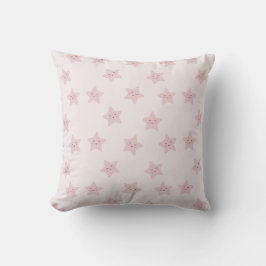 Charming Rosa Star Baby Dekorativ kudde