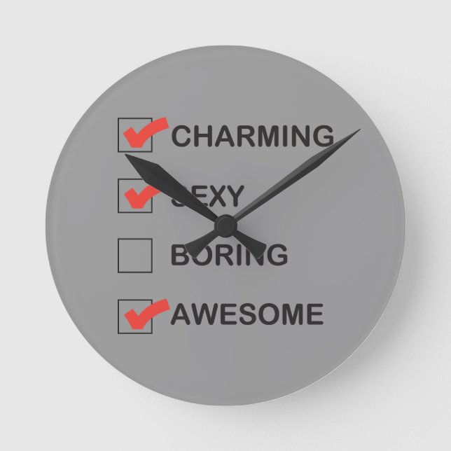 Charming Rund Klocka (Framsida)