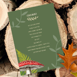 Charming Rustic Woodland Natature Inspired Bröllop Program