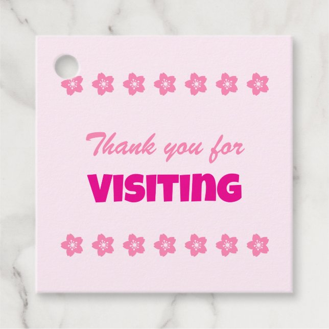 Charming Sakura Bunny Gåvor Etiketter (Framsida)