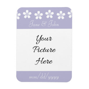 Charming Sakura i lavendel Save-the-Date Magnet