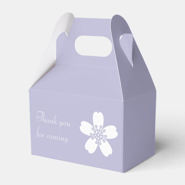 Charming Sakura i Lavender Favor Box Presentaskar (Framsidan Sidan)