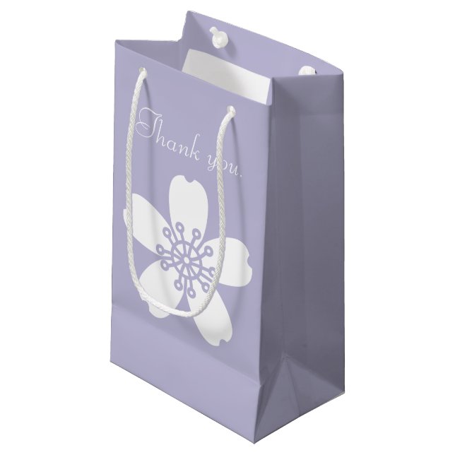 Charming Sakura i Lavender Gift Bag (Framsidan Vinklad)