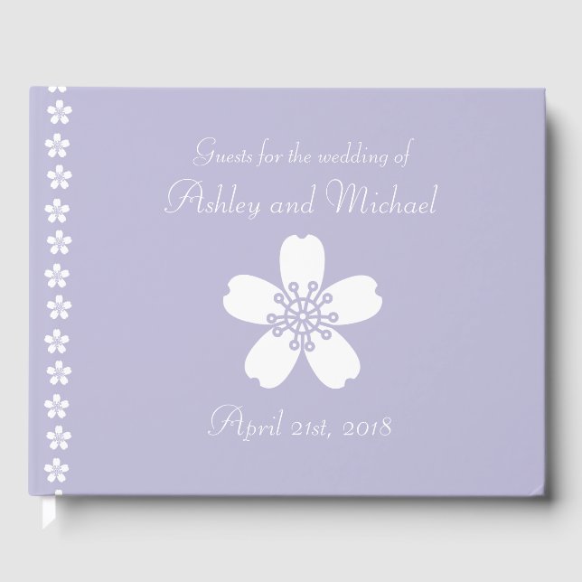 Charming Sakura i Lavender Guest Bok (Framsida)