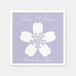 Charming Sakura i Lavender Napkins Pappersservett