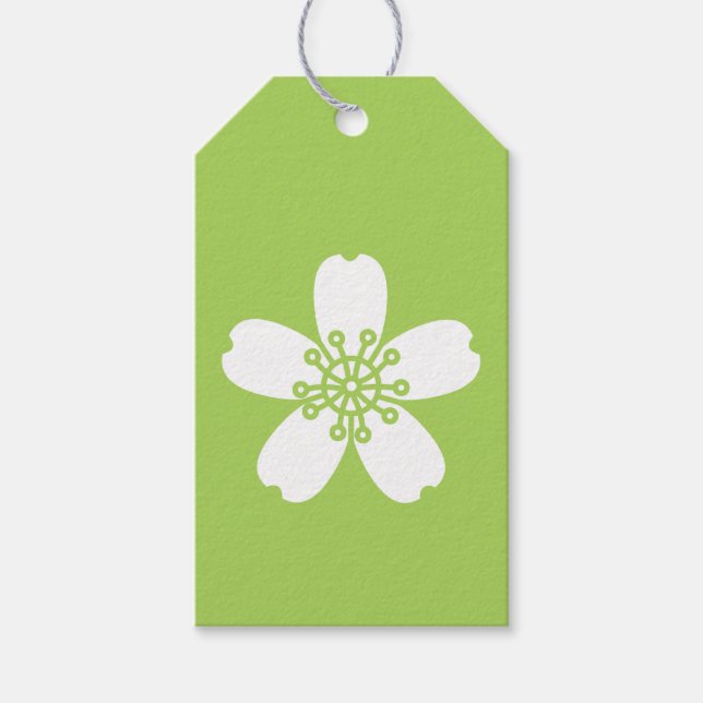 Charming Sakura i Peridot presentgiftsetikett Presentetikett (Framsidan)