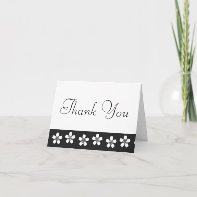 Charming Sakura in Black Tack You Card (Framsida)