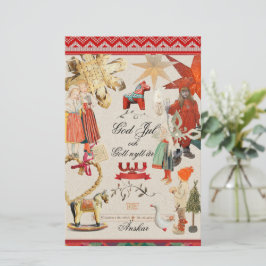 Charming Scandinavian Folk Christmas Wallpaper – V Brevpapper