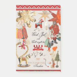Charming Scandinavian Folk Christmas Wallpaper – V Post-it Block