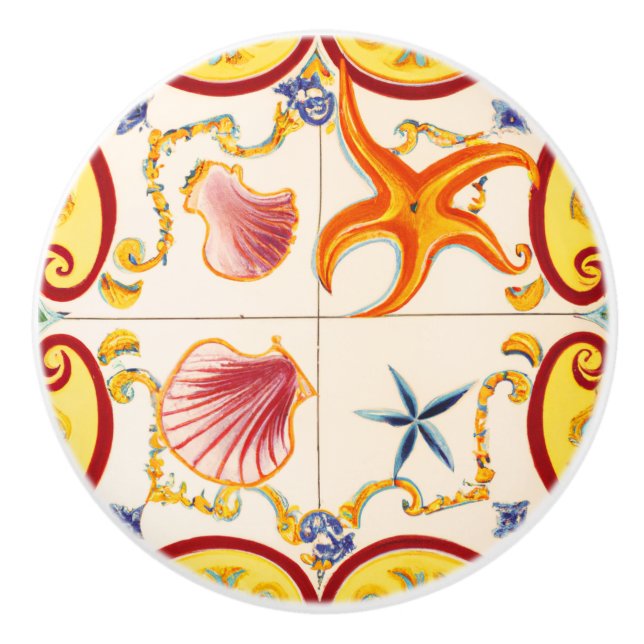 Charming Seashells och Starfish Knopp (Framsidan)