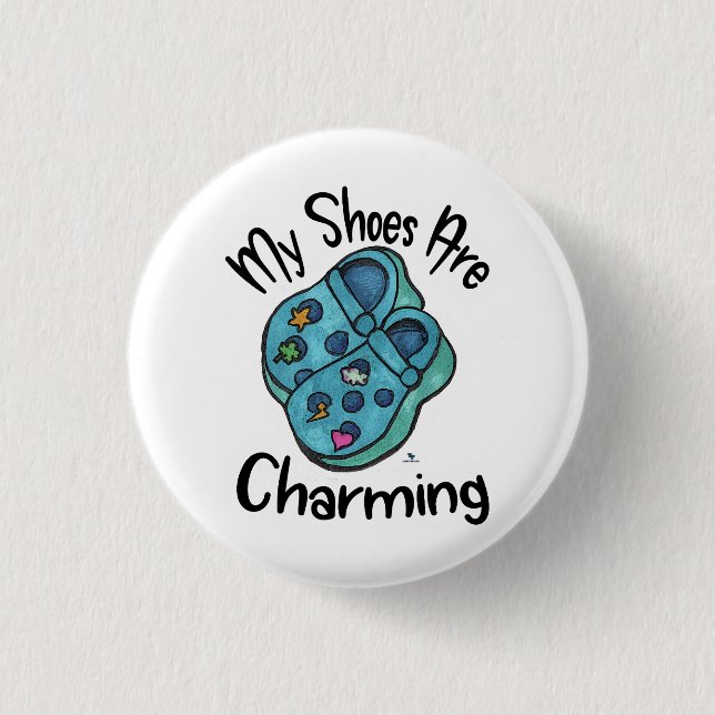 Charming Shoes Collecsible Tecknad Goofy Say Knapp (Framsida)