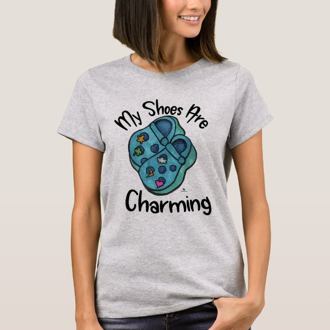 Charming Shoms Collecsible Tecknad Art Roligt T Shirt (Framsida)