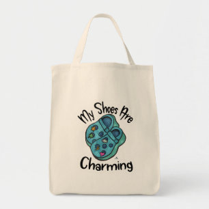 Charming Shoms Collecsible Tecknad Motto Design Tygkasse