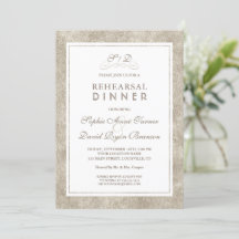 Charming Silver White Gräns Rehearsal Dinner