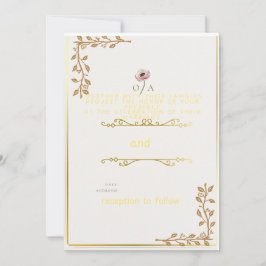 Charming Simpity Wedding bjudande Inbjudningar