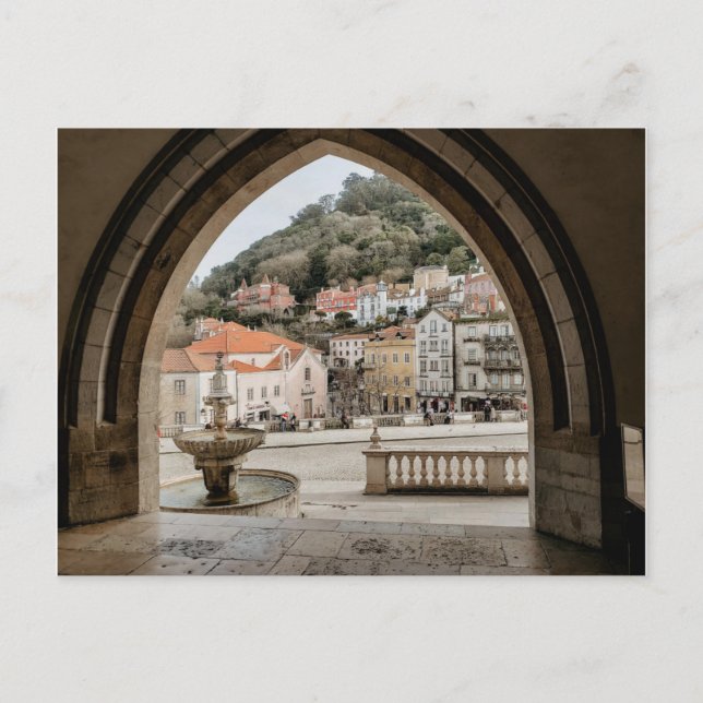 Charming Sintra Portugal European City Travel Vykort (Framsida)
