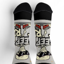 Charming Skeleton Halloween Socks - Roligt och uni