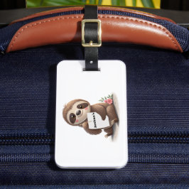 Charming Sloth Bagagebricka