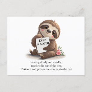 Charming Sloth Vykort