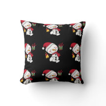 Charming Snögubbe Winter Pillow Festive Helgdag