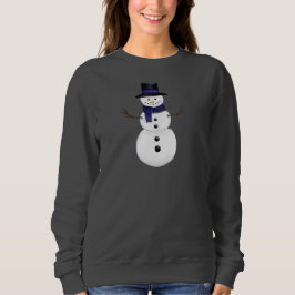 Charming Snowman Women's Dark Grey T Shirt