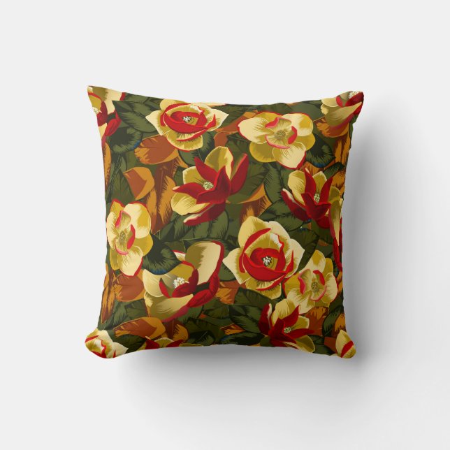 Charming Southern Magnolia Pillow Kudde (Framsida)