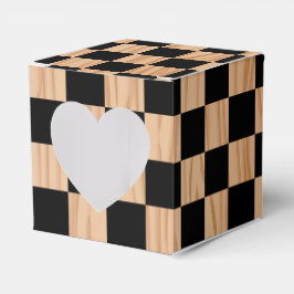 Charming Square Checkers Heart Mark Design Presentaskar