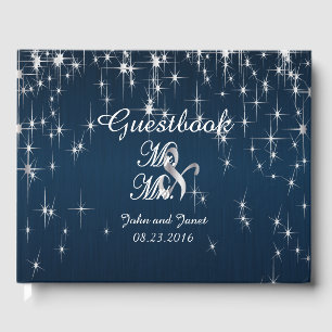 Charming Star Struck Bröllop Gästböcker