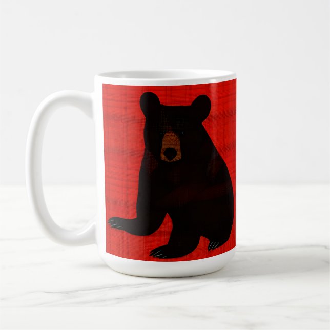 Charming Story Bok Black Bear Unge Kaffemugg (Vänster)