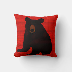 Charming Story Bok Black Bear Unge Kudde