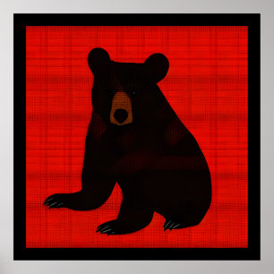 Charming Story Bok Black Bear Unge Poster
