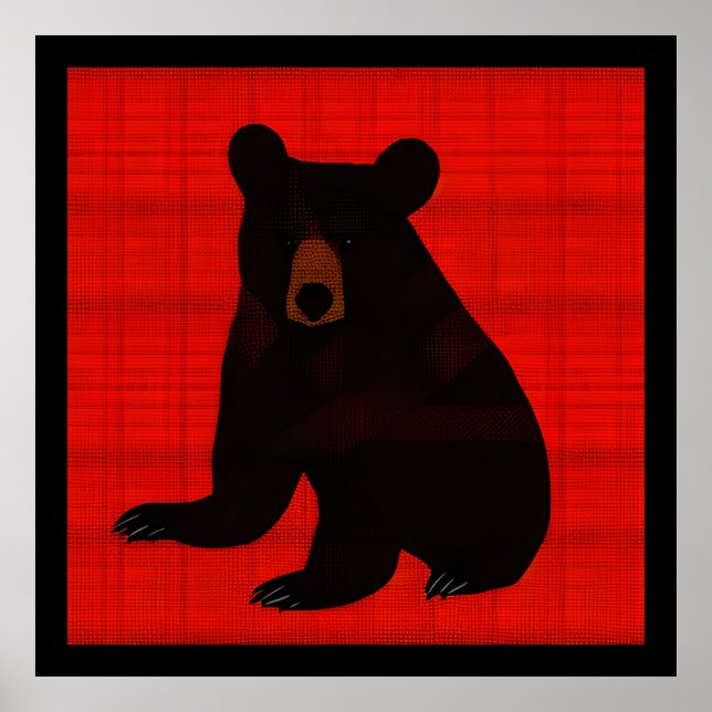 Charming Story Bok Black Bear Unge Poster (Framsidan)
