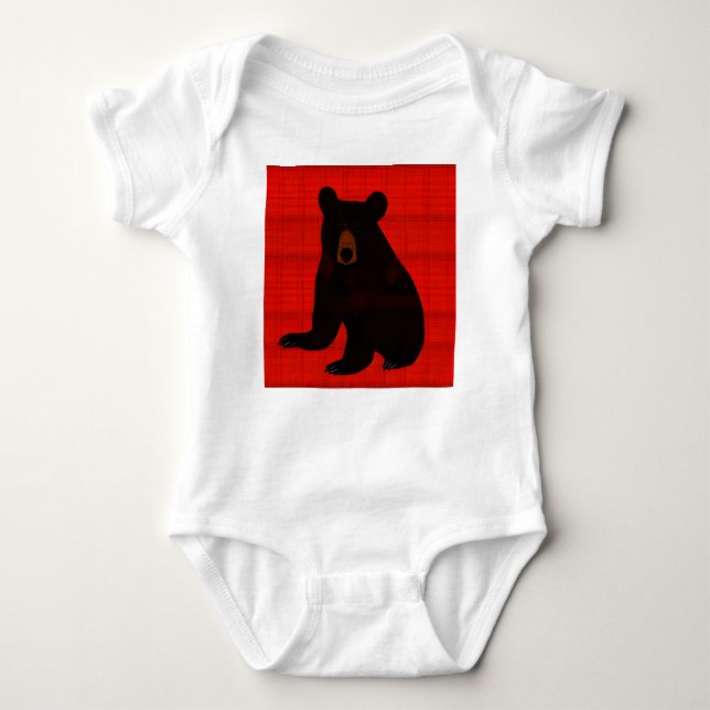 Charming Story Bok Black Bear Unge T Shirt (Framsida)