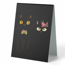 Charming Svarta katter Gult Ögon