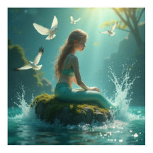 Charming Sweet Sjöjungfru Sitta under Sol