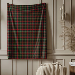 Charming Tartan Throw för klassisk juldekor Fleecefilt