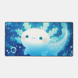 Charming Teal Gill Axolotl Underwater World