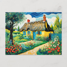 Charming Thatched Cottage med Lush Garden Helg Vykort