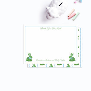 Charming Topiary Rabbit Blue Bow Boy Shower Tack Kort