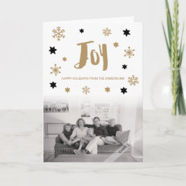 Charming Trendig Joy Helgdag Photo Helgkort