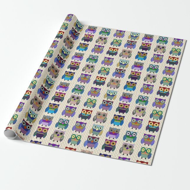 Charming Uggla Wrapping Papper Presentpapper (Utrullad)