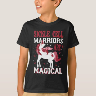 Charming Unicorn Sickle Cell Warriares är magiska T Shirt