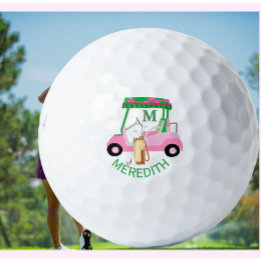 Charming Unique Golf Cart Klubbs Monogram Namn