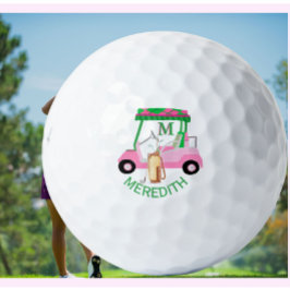 Charming Unique Golf Cart Klubbs Monogram Namn